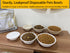 JETKONG 12 oz/1.5 cup Disposable Dog Bowls 50pk, 100% Compostable Feeding Bowls for Dry and Wet Dog Food (Natural)