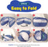 Pettzery (47"x23") Small Animal Playpen with Zippered Top, Portable Waterproof Pet Cage for Kitten, Bunny, Guinea Pig