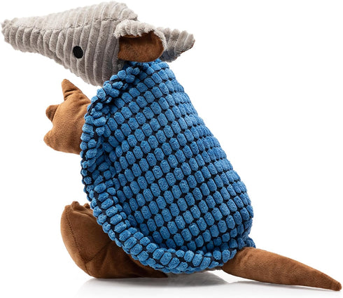 Hollypet Plush Dog Squeaky Toy Stuffed Armadillo Animal Pet Puppy Chew Toys