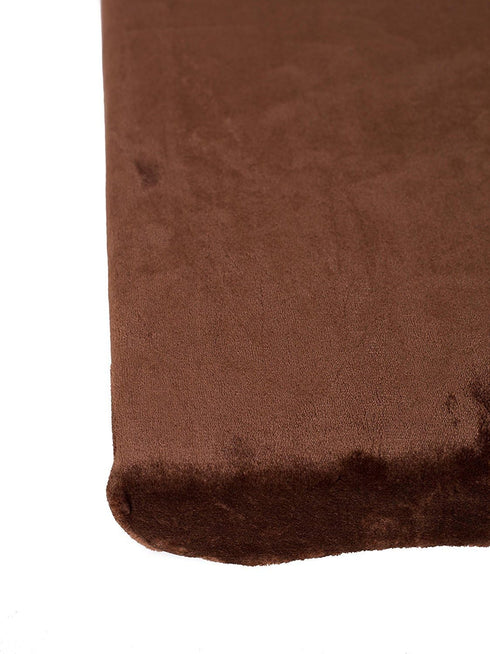 BIRDROCK HOME 3" Memory Dog Bed - Ultra Soft Plush Pet Mat (34 x 22, Brown)
