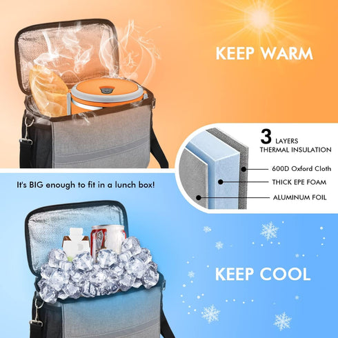 Large Bike Handlebar Bag with Phone Mount, Front Basket for Cycling Accessories, Includes Shoulder Strap