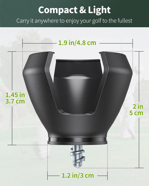 GreenHaven Golf Ball Retriever Grabber for Putters, Portable Grip Sucker Tool Back Saver for Golfers, 3-4 Pack