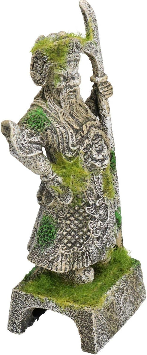 BLUE RIBBON PET PRODUCTS Exotic Environments Thai Warrior Statue with Moss, EE-695