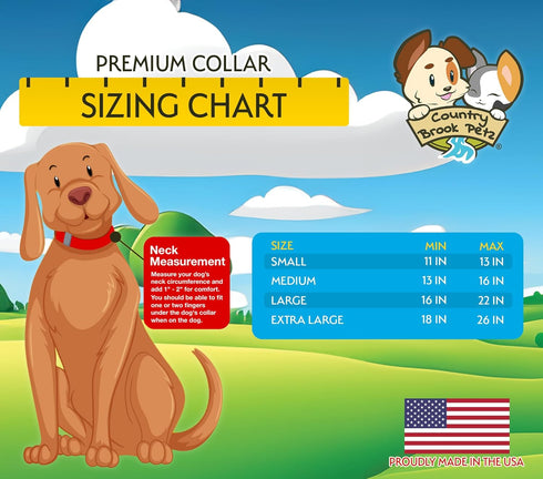 Premium Nylon Dog Collar with Metal Buckle for Small Medium Large Breeds - Country Brook Petz, Copper Gold, Medium, 3/4