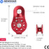 NewDoar Fixed Plate Micro Pulley 28KN CE Certified | Small Aluminum Rope Pulleys for Climbing, Rappelling, Rescue