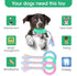 Puppy Teething Toys with Cotton Ropes, 3 Pcs Rubber Chew Toy Rings for Small/Medium Dogs
