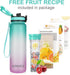 Opard 30oz/32oz Sports Water Bottle with BPA Free Tritan, Leak Proof Flip Top Lid, Reusable Plastic for Gym and Outdoor