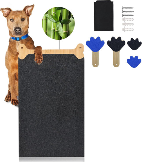 Dog Nail Scratch Pad and Bonus Handheld Dog Nail Filer - Stress-Free Scratch Board for Dog Claw Care