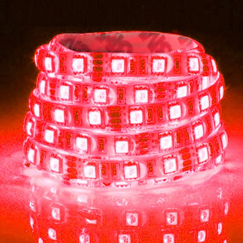 Pontoon Boat Light, Marine LED Light Strip for Duck Jon Bass Boat, Red, 12v Flex Lighting