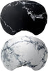 Wanty 2 Pack Lycra Microfiber Ski Snowboard Goggle Cover Sleeve Protectors for Lens Protection & Travel Storage, Black