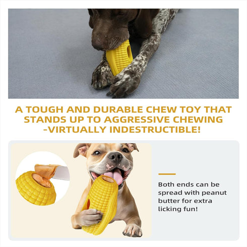 2 Pack Frozen Dog Toys for Aggressive Chewers Interactive Indestructible Dog Toys to Keep Them Busy Treat Toy for Large