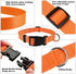 Adjustable Dog Collar Orange Basic, Breathable Quick Release Nylon Pet Collar for Puppy Small Medium Large Dogs