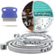 Flea and Tick Collar for Dogs and Cats - Natural Prevention and Control, Waterproof, Free Comb, 2-Pack (13.8 in & 27.5