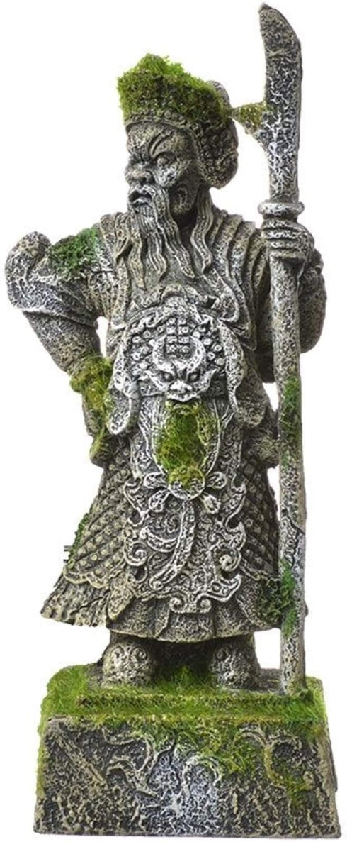 BLUE RIBBON PET PRODUCTS Exotic Environments Thai Warrior Statue with Moss, EE-695