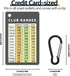 Golf Club Range Chart Card, Easy Carry Credit Card Size, Sturdy Golf Yardage Card for Seasoned Golfers