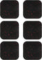 PATIKIL Treadmill Mat, 6 Pcs Exercise Equipment Mat for Noise Reduction, Anti Vibration Rubber Mats for Bike, Black/Red