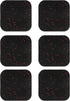 PATIKIL Treadmill Mat, 6 Pcs Exercise Equipment Mat for Noise Reduction, Anti Vibration Rubber Mats for Bike, Black/Red