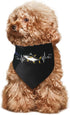 Kangweida Yellowfin Tuna Heartbeat Stylish Pet Bandana Cute Pattern Triangle Scarf for Dogs and Cats