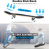 Skateboard, 31 x 8 Inch Complete Skateboard, 8-Layer Maple Wood Deck Double Kick for Kids, Teens, Adults