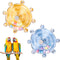 Lyreh 2pcs Bird Toys for Parakeets, Colorful Parrot Toys Spinner Wheel, Fun Interactive