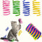 AGYM 60 Packs Cat Springs Toys, Colorful Durable Plastic Coils for Indoor Cats, Interactive Hunting Toys