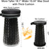 18.1" 880Ib,Collapsible ALEVMOOM XXL Telescoping Stool with Thick Cushion, Portable Telescoping More Sturdy Capacity