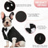 Kuoser Dog Tuxedo, Formal Dog Wedding Suit with Bow Tie, Party Costume for Small Medium Large Dogs, Black