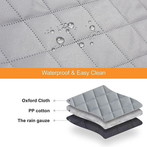 GXT Dog Back Seat Cover Protector for Cars SUV and Trucks with Mesh Window, Scratchproof Nonslip and Waterproof