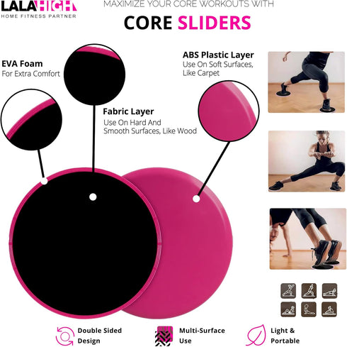 LALAHIGH Portable Home Gym System for Men and Women: Push Up Board, Pilates Bar & 20 Fitness Accessories with