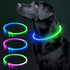 LED Dog Collar Light Up Dog Collars 1 Count USB Rechargeable TPU Glow Safety Basic Collars for Large Medium Small Dogs