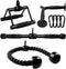 Yes4All Tricep Press Down Cable Machine Attachment Set, V-Shaped Bar & LAT Pull Down Straight Rotating Bar