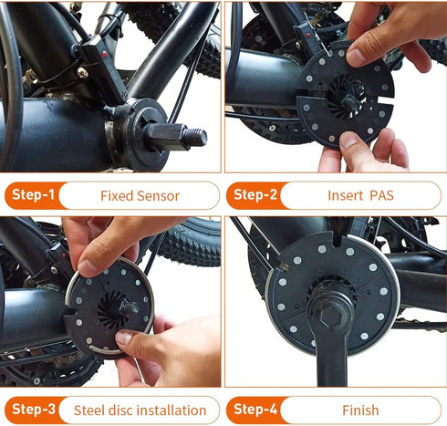 KT D12 Bike Magnets, Pedal Assist Sensor for Ebike, Easy Crank Installation PAS Sensor