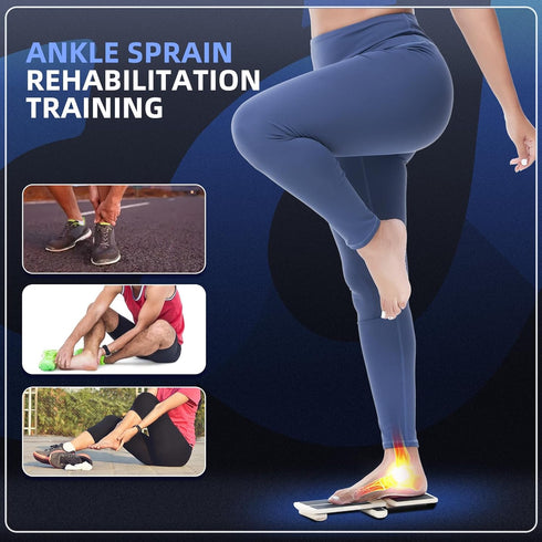 Ankle Foot Strengthener Exerciser for Sprained, Single Leg Balance Board, Posture Corrector, Foot Stretcher for Plantar