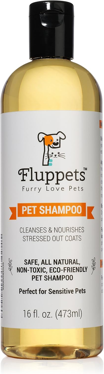 Certified Organic Pet Shampoo - Natural Hypoallergenic for Sensitive Skin - 16 Ounce