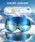 Ski Goggles for Men and Women, Anti-fog Snowboard Goggles with UV Protection