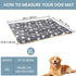 TMbsfatn (39x28x1.5in) Dog Bed Pet mat Dog Box mat Machine Washable Grey