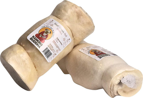 Original Beef Cheek Rolls | Super Thick | Natural Beef | Small 5-6 Inch (10 Pack) | All Natural Rawhide Alternative No