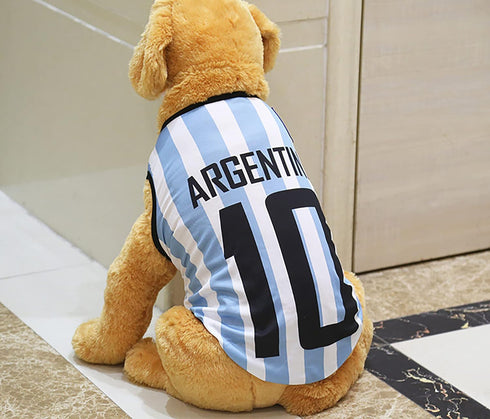 GabeFish Dog World Cup T Shirt Pets Football Jersey Sports Soccer National Team Vest Cat Summer Cool Clothes Apparel