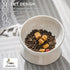 Elevated Tilted Cat Bowl - Ceramic Raised Food Dish for Cats and Small Dogs, 6 Inches, 10 Oz, Anti Vomit, White