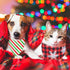 40 Pcs Christmas Dog Bandanas Bulk Adjustable Xmas Dog Scarves Bibs Triangle Reversible Puppy Bandana Pet Neckerchief