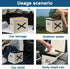 Muopay Portable Toilet for Camping, Portable Toilet for Car, Portable Folding Toilet with Lid, Porta Potty Car Toilet
