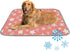 imiBBWQu Dog Cooling Mat Star White Orange Pet Ice Mat Washable Cat Cooling