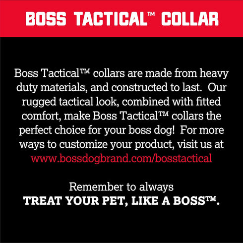 Boss Dog Tactical Collar in Large, Pink