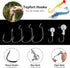 TOPFORT 187/343pcs Fishing Accessories Kit, Includes Jig Hooks, Sinker Weights & Tackle Box