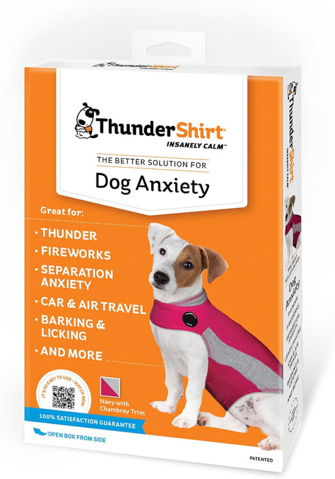 ThunderShirt for Dogs, XX Large, Pink Polo, Dog Anxiety Vest