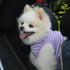 Classic Striped Teacup Pet Dog T-Shirts: 100% Cotton Tank Vest for Small Dogs, Sleeveless Puppy Clothes, Purple, Small