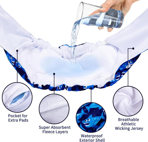 3pcs Pack KDM02L CuteBone Washable Dog Diapers Male with Snaps Reusable a Doggie Belly Band for Male Dogs Wraps