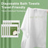 10 Pack 55" 27.5" Swimming Disposable Bath Towels, x Ultra Soft, Quick Dry Disposable Body Towel, Portable Travel Towel