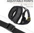 PUPTECK Soft Mesh Dog Harness and Leash Set - Comfort Padded Vest No Pull Harnesses for Pets, Solid Black, M