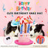 Dog Birthday Toys - Happy Birthday Gift for Dogs, Squeaky Plush Cake Hat Bandana for Small & Medium Dog Birthday Party